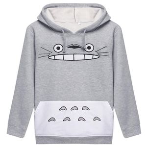 Raisevern 3D Dikke Sweatshirt Harajuku Cartoon Totoro Dier kat Print Vrouwen Cosplay Pak Hoodie Lente Herfst Buiten Kleding cot264n