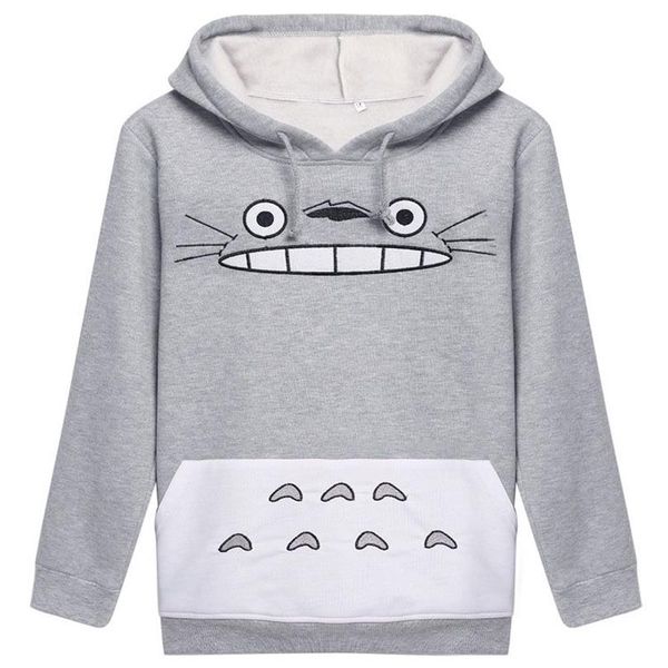 Raisevern 3D épais sweat Harajuku dessin animé Totoro Animal chat imprimer femmes Cosplay costume à capuche printemps automne vêtements d'extérieur cot192V