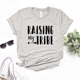 Raising My Tee Tribe Women Dames t-shirt hipster grappige dame yong girl 6 kleur top