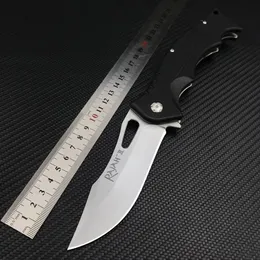 Cuchillo plegable táctico RAJAH II, cuchillo de bolsillo de rescate para supervivencia al aire libre, utilidad militar, cuchillo KOBUN 17T