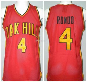 Rajon Rondo # 4 Oak Hill High School Retro Basketball Jersey Mens Stitched Custom Any Name Jerseys