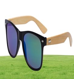 Ralferty rétro Bamboo Wood Lunettes de soleil Men des femmes concepteurs sportives Gold Mirror Sun Sundes Shades Lunette OCulo3842054