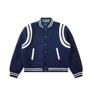 RALP Laurens Polo Designer Jacket RL Topkwaliteit Contrasterende kleur Patchwork Wollen honkbal losse en comfortabele jas Dames vroege lente kleine korte jas