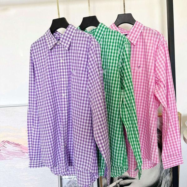 Ralp Laurens Polo Designer Shirt Rl Top Quality Luxury Fashion Blouses printemps / été classique Pony brodé