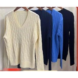 Suéter de diseñador de polo ralp laurens suéteres de calidad superior suéter de manga larga suelto y cuello de manga de manga larga logotipo de colmillo de manga larga de manga larga