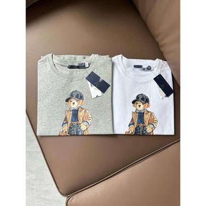 RALP Laurens Polo T-shirt Designer RL Luxury Fashion Dames T-shirt Klassieke veelzijdige denim printbeer losse en comfortabel T-shirt