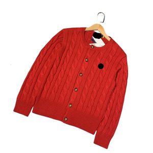 Ralph Designer Men Laurene Sweater Top Kwaliteit Damestruien Nieuwe Paul Polo Womens Cardigan Fried Dough Twists gebreide trui jas