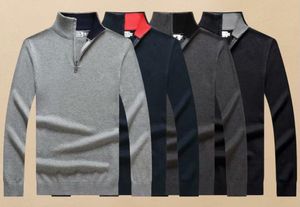 Mode zwarte truien voor mannen met lange mouwen krokodil borduurpaar sweaters herfst losse pullover trui vrouwen gratis schip 011