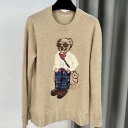 Ralph Sweater Laurence RL Designer Femmes Tricots Ours Pull Polos Pull Broderie Mode Chandails Tricotés À Manches Longues Casual Designer Femmes Pull 676