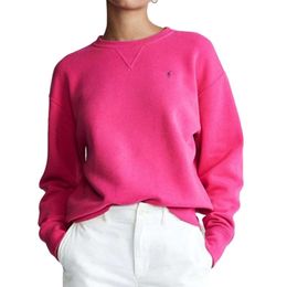 Ralphs Rose Polo Sweat à capuche Designer Mode Femmes Laurens Sweatshirts Rose Rouge Pull Pull Pour Poney Ball Automne Porter Pur Coton Ample Ajustement En Peluche Casual