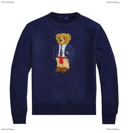 Ralphs Polo Sweat à capuche Laurens Sweats à capuche Impression Homme Lâche Col rond Peluche Pull à manches longues POLOS Chemise T-Shirt Dessin animé Ours Maglione 247