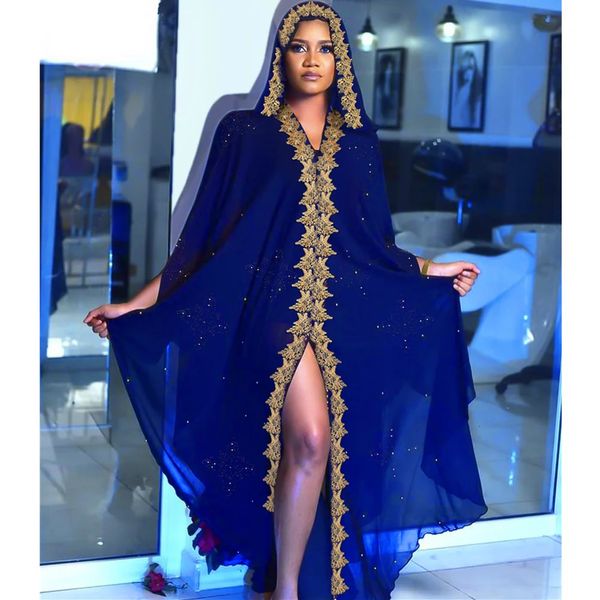 Ramadan Abaya Dubai Kaftan Muslim Hijab Dress Cardigan Robes de soirée africaines pour femmes Kimono Robe Femme Caftan Islam Vêtements 240506