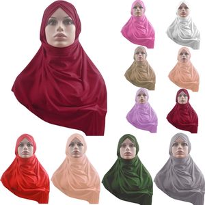 Ramadan une pièce Amira Hijab femmes musulmanes tirer sur foulard instantané châle enveloppement prière islamique arabe sous-écharpe Turban casquettes chapeaux