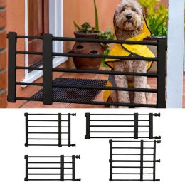 Rampes autoportantes portes de chien rétractables punch libres de clôture de animal de compagnie barrière ménage réutilisable pour les petits chiens moyens clôture de chiot