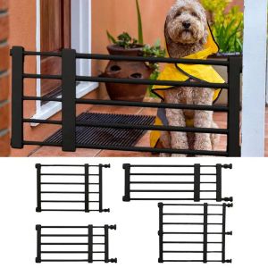 Rampas Puertas para perros independientes Punch retráctil Carrera de valla de mascotas Puerta reutilizable para pequeños perros medianos valla de cachorro