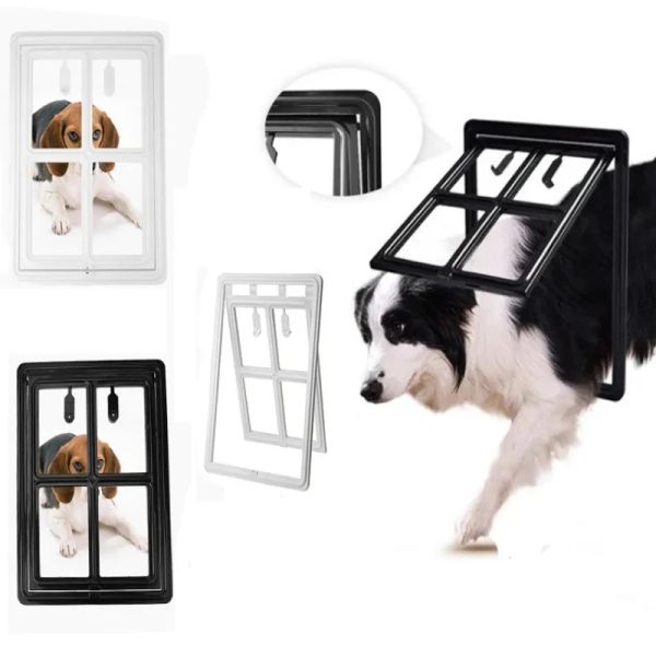 Rampas Nuevas duraderas de plástico para perros y gatos Puerta de seguridad Túnel de mascotas Túnel Pet Gane de entrada GRATIS Puerta de seguridad