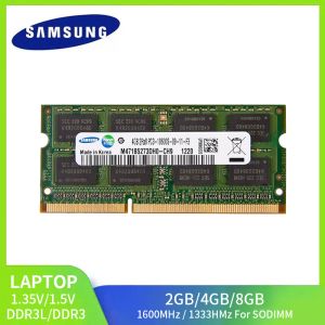 Rams 1/2pcs Samsung Ram Laptop DDR3L DDR3 8GB 4GB 2GB 1333MHz 1600MHz SODIMM PC310600 12800 Notebook 1.3V/1.5V MEMORIA RAM