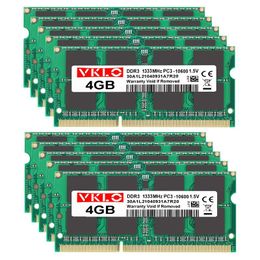 RAMS 10 stuks Set DDR3 DDR3L RAM 4GB 8GB 1600MHz 1333MHz Notebook Laptop PC3 12800S 10600S Geheugen Groothandel