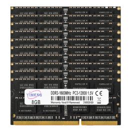 RAMS 10PCS DDR3 8 Go 4 Go PC3 1066 1333 1600 1866 MHz Mémoire d'ordinateur portable PC 12800 10600 2G 4G 8G RAMORIA RAM RAM DDR3