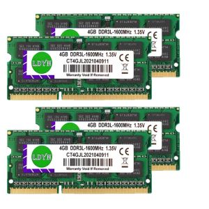 RAMS 10PCS DDR3 DDR3L RAM, 2 Go, 4 Go, 8 Go, 1333 MHz, 1600 MHz, sodimm, PC3, 10600S, 12800S, 1,35 V
