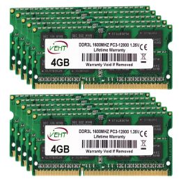 RAMS 10PCS DDR3L RAM 2GB / 4GB / 8 Go 1333MHz 10600 1600MHz 12800S Mémoire d'ordinateur d'ordinateur