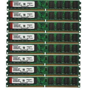 RAMS 10PICES 2 Go Kit Yongxinsheng PC26400 PC25300 DIMM DDR2 800MHz 667MHz Desktop 240pin 2Sides Mémoire RAM CHIPS ALLAY