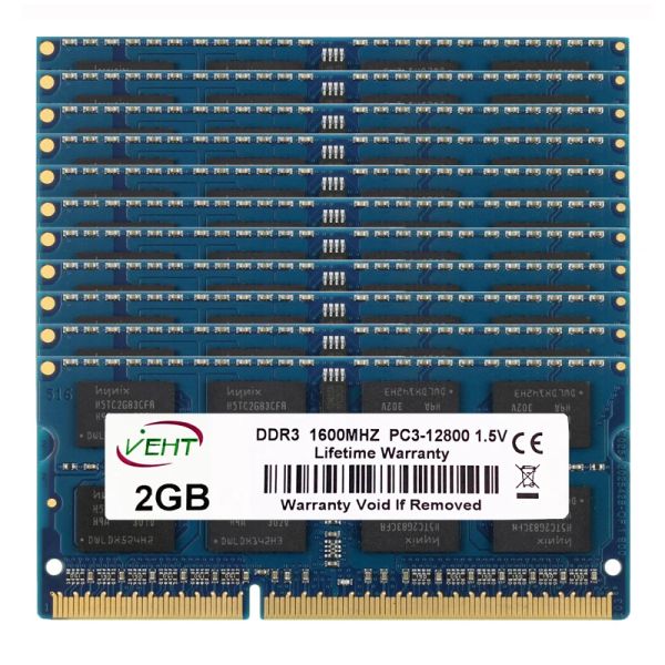 RAMS 10x2 Go DDR3 DDR3L 1333MHz 204pin 1,35 V 1,5 V RAM SODIMM entièrement compatible Mémoire d'ordinateur portable en gros PC3L PC310600S