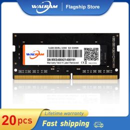 RAMS 20 stcs Memoria RAM DDR4 DDR3 Notebook 3200MHz 2666MHz 2400MHz 4GB 8GB 16GB PC4 PC3 voor laptopgeheugen DDR4 Notebook Ram -geheugen