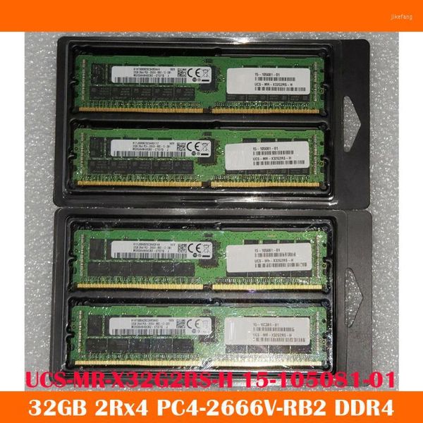 RAM 32GB 2Rx4 PC4-2666V-RB2 DDR4 mémoire serveur UCS-MR-X32G2RS-H 15-105081-01 RAM haute qualité fonctionne bien expédition rapide