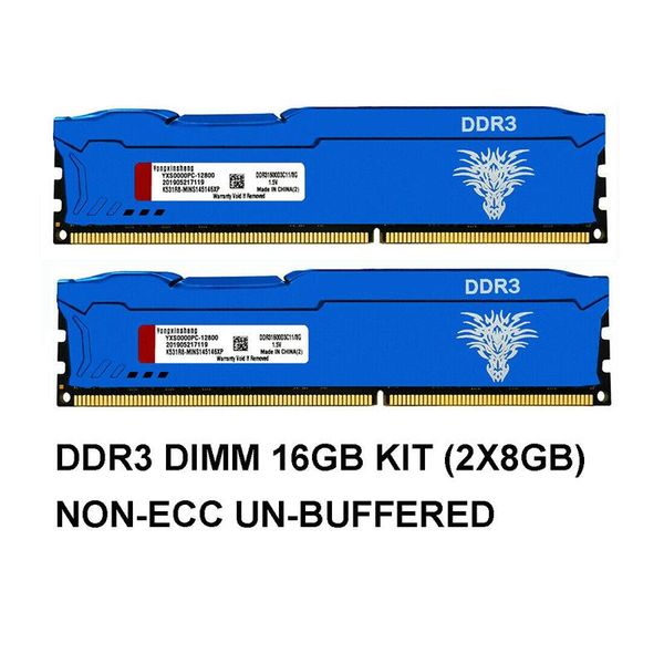 Rams Blue DDR3 RAM 8 Go 1600MHz 1866 MHz 240pin CL11 DIMMPC312800 PC BURAP RAM Memor