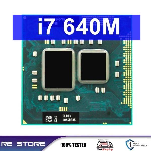 RAMS Core i7 640M 2,8 GHz 2Core 4m Pobite de processus d'ordinateur portable G1 / RPGA988A Note de carnet CPU SLBTN