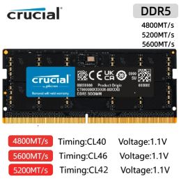 RAMS crucial 100% RAM original 16 Go 24 Go 32 Go 48 Go DDR5 5600 MHz CL46 SODIM MICRON DRAM PARTICULES RAM MODULE DE MÉMOIE DE MECHERCE ORDOR