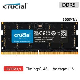 Rams Crucial Original Notebook DDR5 RAM 16 Go 32 Go 4800MHz 5200MHz 5600MHz SODIMM 288 Pin pour ordinateur portable Dell Lenovo Asus HP RAM