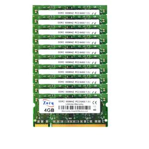 RAMS DDR2 4GB PC25300S 6400S DDR2 800 667 MHz 4GB SODIMM 200PIN 1,8 V Mémoire d'ordinateur portable 4 Go PC2 pour les cartes mères Intel et AMD