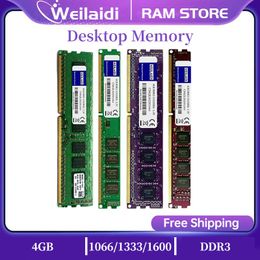 RAMS DDR3 4GB 1066MHz 1333MHz 1600MHz Memoria de bureau RAM PC3 DIMM ORDINATE