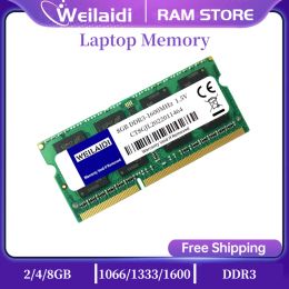 RAMS DDR3 DDR3L Memoria RAM SO DIMM 8 Go 4 Go 1333 MHz 1066 MHz 1600 SODIMM 8 Go 12800S 8500S 10600S 1.35V pour la mémoire ordinateur portable pour ordinateur portable