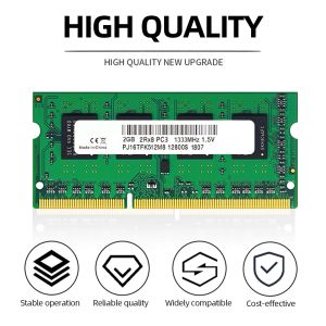 RAMS DDR3 ordinateur portable RAMS 2G / 4G / 8G Mémoire d'ordinateur RAM 1,35 V / 1,5 V 1333 / 1600MHz entièrement compatible avec les composants informatiques Intel / AMD 204pin