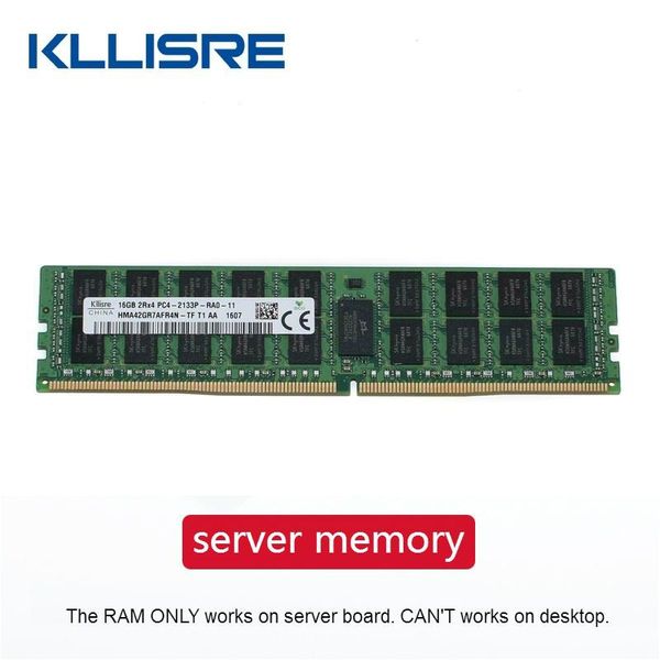 RAMS DDR4 8 Go 16 Go 4 Go 32 Go Mémoire de serveur 2400 2133MHz ECC REG PC42133P 2400T RAM