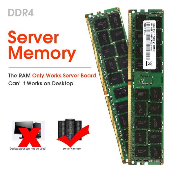 RAMS DDR4 ECC Reg Memory 4 Go 8 Go 16 Go 32 Go 2133MHz 2400 MHz