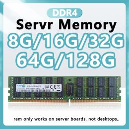 RAMS DDR4 RAM 8 Go 16 Go 32G 64G 128G PC4 BAR MÉMOIRE 2133MHz 2400MHz 2666MHz 2133p 2666v ECC Reg Server Memory 32 Go D4 RAM V3 pour x99