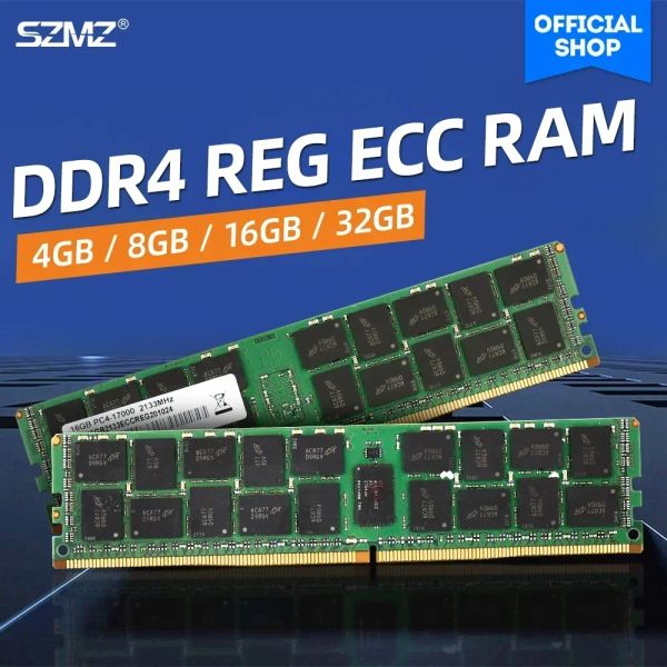 RAMS DDR4 Reg ECC Server Memory 2400MHz 2133MHz 32 Go 8 Go 16 Go 4 Go ECC REG RAM pour la carte mère X99 Xeon et la station de travail