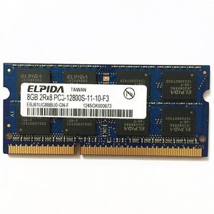 RAMS ELPIDA DDR3 RAMS 8 Go 1600 MHz 1,5 V SODIMM 204PIN Mémoire d'ordinateur portable 8 Go 2RX8 PC312800S