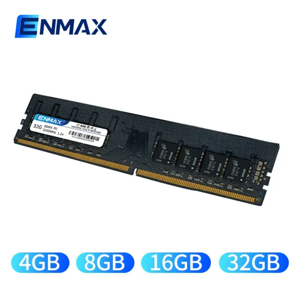 Rams Enmax Memoria RAM DDR4 4 Go 8 Go 16 Go 32 Go 2400MHz 2666MHz 3200MHz 1.35 V Double canal Superbe mémoire Ram UDIMM UDIMM DIMM