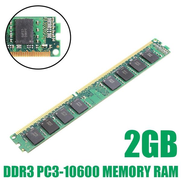 RAM para componentes de computadora, 1 unidad de Ram DDR3, 2GB, PC3, 1333 MHz, memoria de escritorio de 240 pines, 2G, 1333mhz, módulo 10600, DIMM, PohiksRAMs