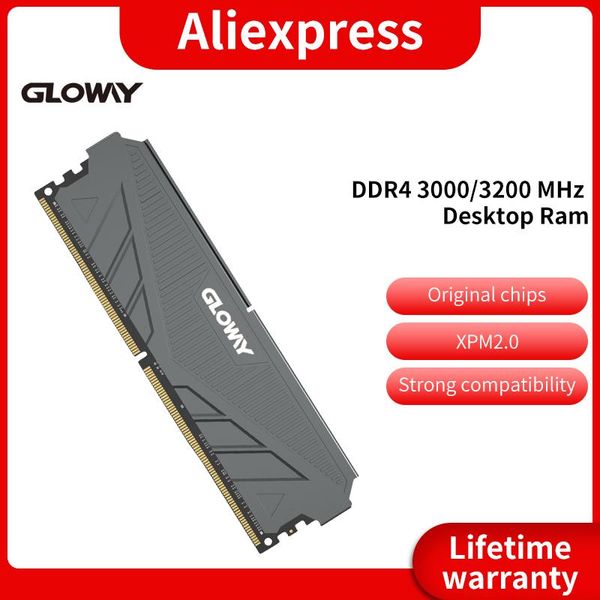 Rams Gloway G1 Series DDR4 8 Go 3000MHz 3200MHz 8 Go 16 Go 1,35 V Memoria RAM DDR4 avec des jeux de refus de chaleur