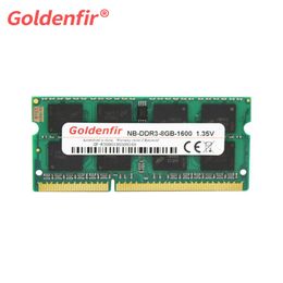 Rams GoldenFir DDR3 2 Go / 4 Go / 8 Go1066MHz 1333MHz 1600MHz PC38500 PC310600 PC312800 SODIMM MEMORY RAM Memoria RAM pour ordinateur portable pour ordinateur portable