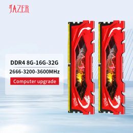 Rams Jazer Ram Memory DDR4 16 Go 8 Go 2666 MHz 3000MHz Memoria Ram DDR4 32 Go 3200MHz 288pin pour AMD et Intel Barnard