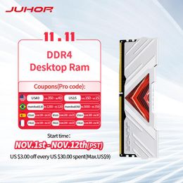 Rams Juhor Ram DDR4 8 Go 16 Go 3600MHz 3200MHz Mémoire DIMM Dual Channel 3200MHz 3200MHz