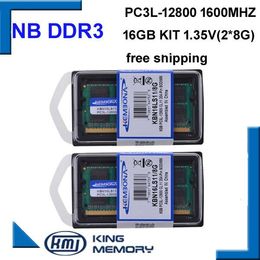 RAMS KEMBONA NOUVEAU COMPORTOPPORT VAPTOP RAMS SODIMM DDR3L DDR3 16 Go (kit de 2PCS DDR3 8 Go) PC3L12800 1.35 V Low Power 204PIN RAM Memory