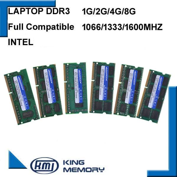 RAMS KEMBONA Nouvelle marque scellée DDR3 1066MHz / 1333 MHz / 1600 MHz 2GB / 4 Go / 8 Go 204Pin SODIMM RAM RAM pour ordinateur portable Notebook 1.35 / 1.5